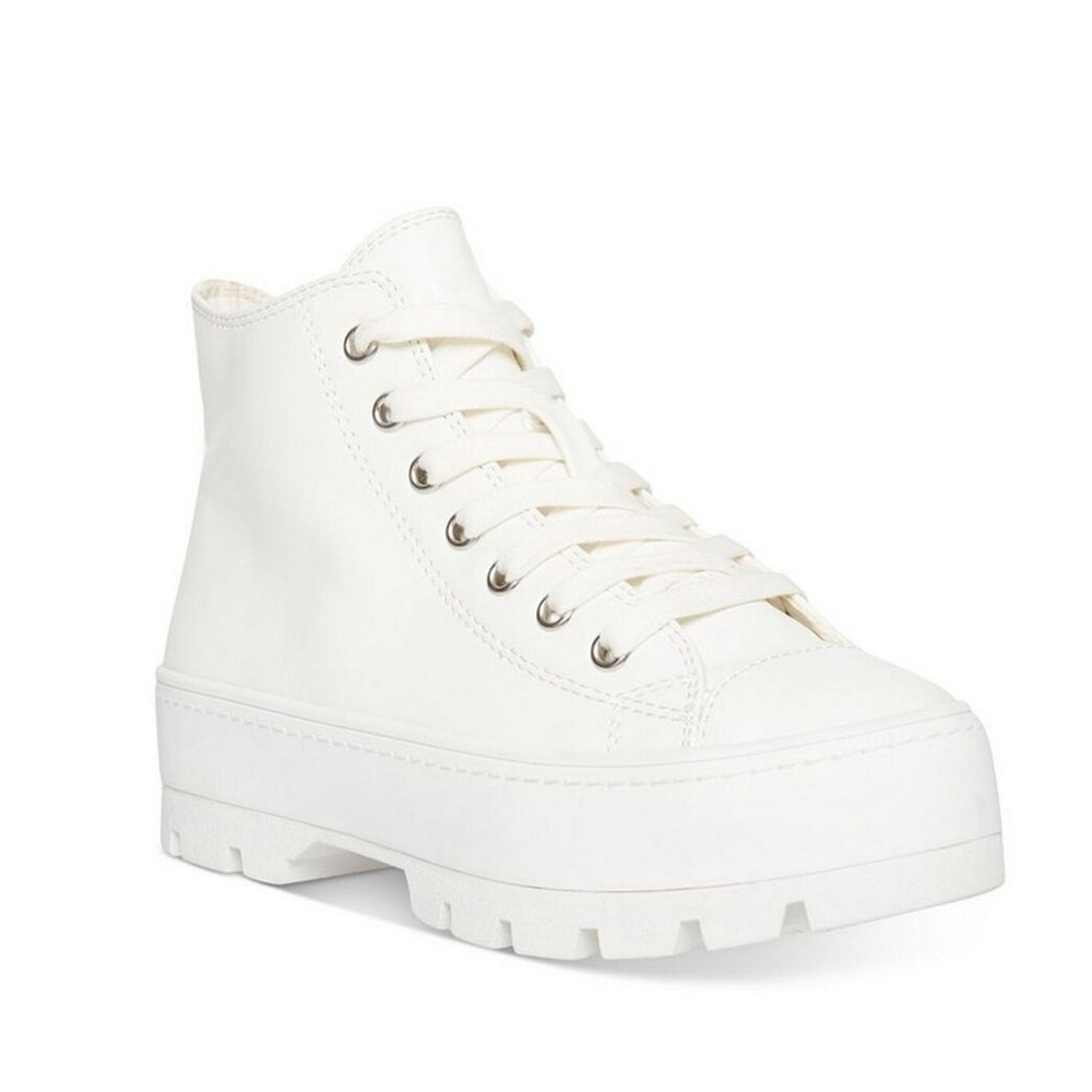 Madden Girl Women's White High-Top Sneakers